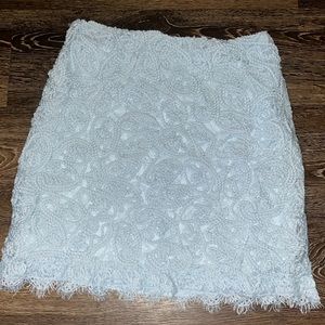 Sugar + L!Ps reversible lace and knit skirt light blue (NWOT) make offers 🫶🏼